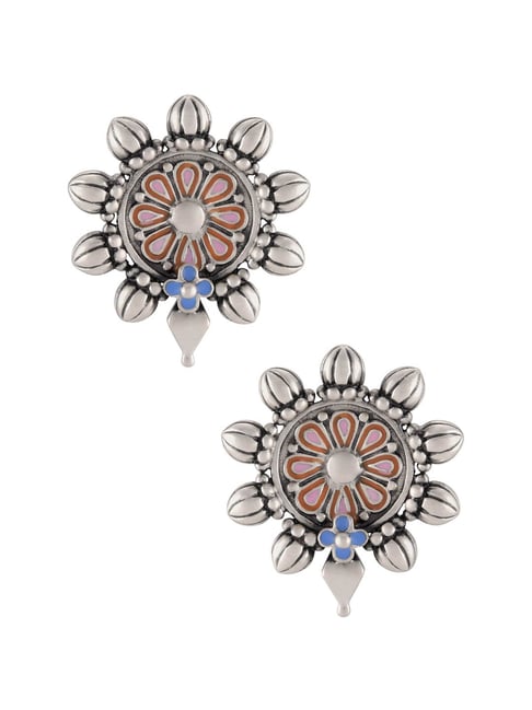 Silver & Alloy Gold Amrapali Collection Semi Precious Pastel Color Stone  Partywear Earrngs at Rs 1400/pair in Jalandhar