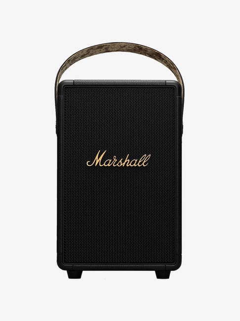 Marshall Tufton 80W Portable Bluetooth Speaker (MS-TFT-BLKBR, Black/Brass)