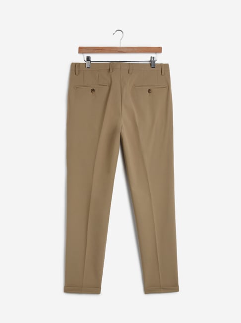 Carot pants Fendi Brown size S International in Polyester - 41676871