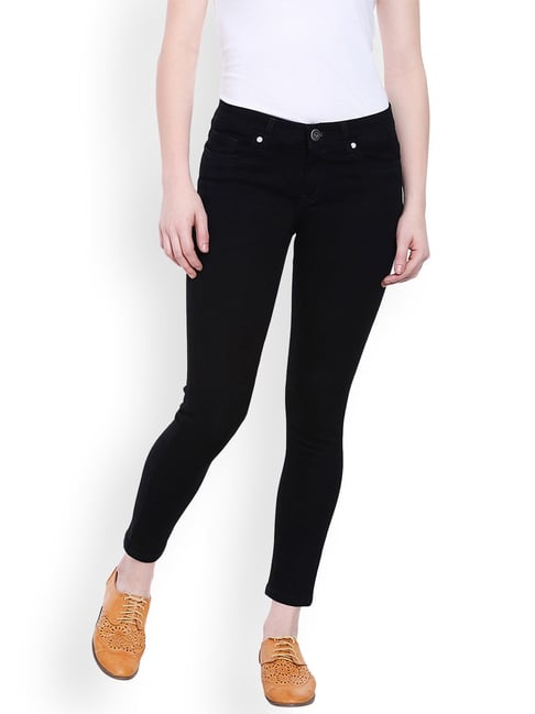 High Star Black Mid Rise Slim Fit Jeans