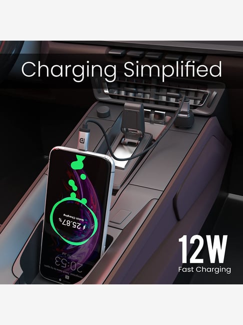 Buy Portronics Car Power Mini POR1287 18W Dual Port Car Charger Online