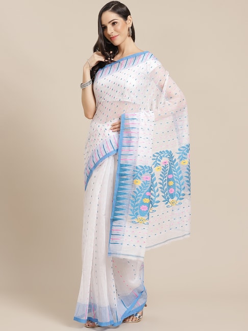 Kalakari India White Woven Saree Price in India