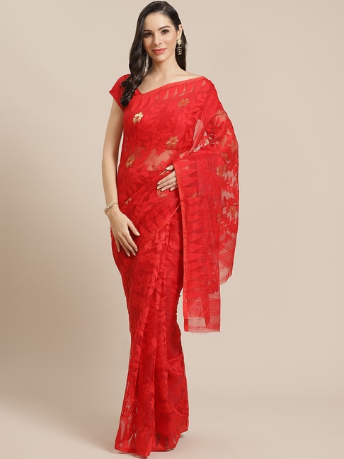 Kalakari India Red Woven Saree Price in India