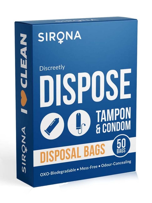 Sirona Discreetly Dispose Tampon and Condom Disposal Bags - 50 Bags