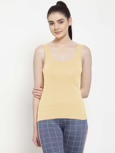 Buy Friskers Beige Cotton Camisole for Women Online @ Tata CLiQ