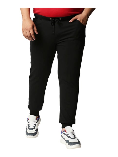 Buy Black Mid Rise Jogger Trackpants for Men