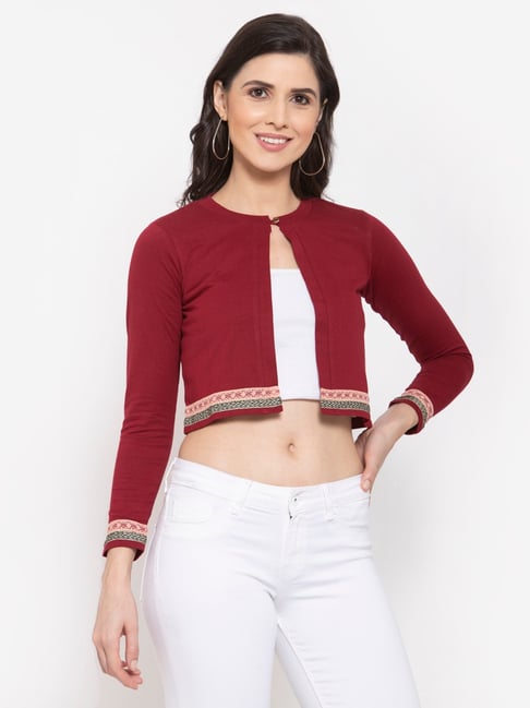 Style Quotient Style Quotient Round Neck Crop Shrug-picture-18