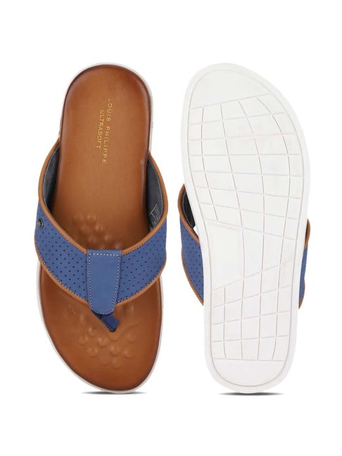 Buy Louis Philippe Men's Blue Slides for Men at Best Price @ Tata CLiQ