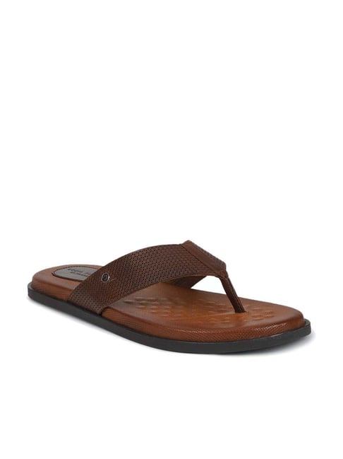 Buy MASABIH GENUINE LEATHER TAN / BROWN MENS THONG SANDALS Online at Best  Prices in India - JioMart.