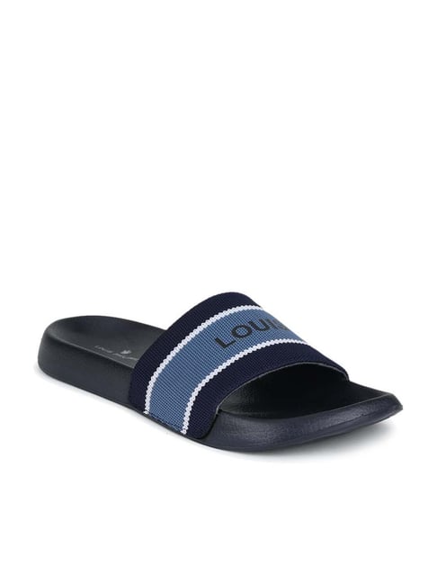 Louis Philippe Men s Navy Blue Slides