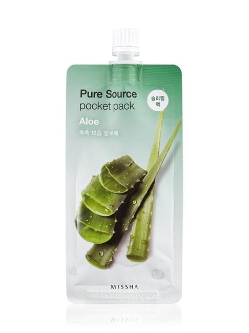 Buy Missha Aloe Pure Source Pocket Pack Sleeping Mask Gel - 20 ml Online At  Best Price @ Tata CLiQ
