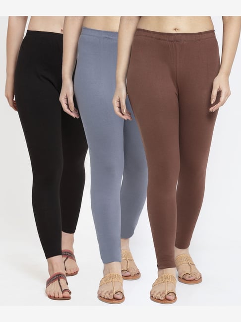 Buy Gracit Brown Regular Fit Leggings for Women¿s Online @ Tata CLiQ