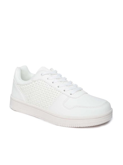 CERIZ Women's Triana White Casual Sneakers