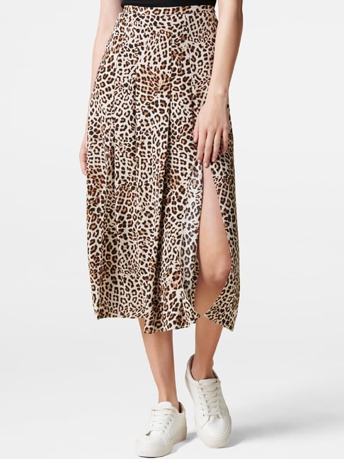 Leopard print discount skirt forever new