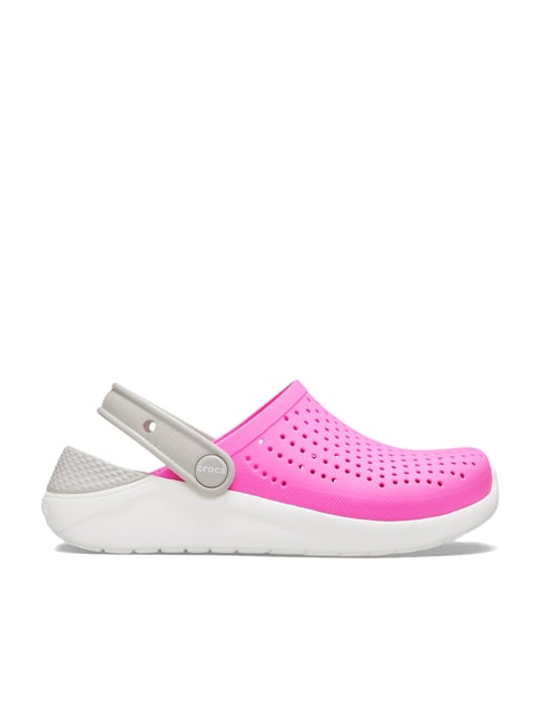 Buy Crocs Kids Literide Electric Pink & White Clogs for Boys at Best ...