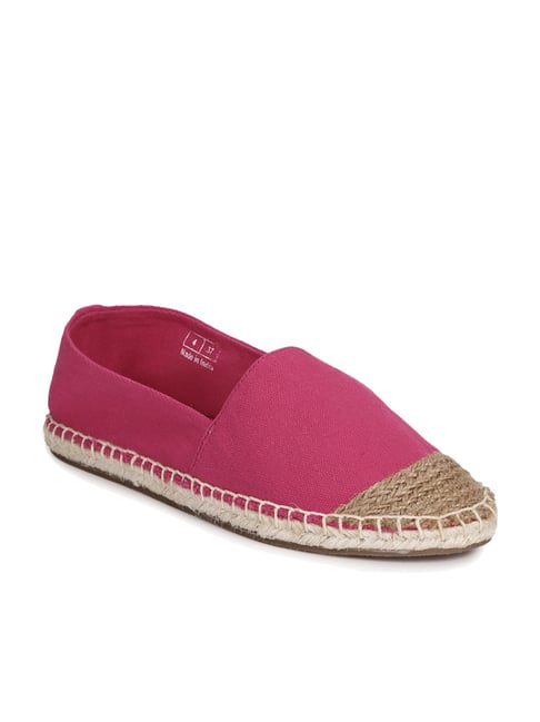 Truffle Collection Women's Pink Espadrille Shoes