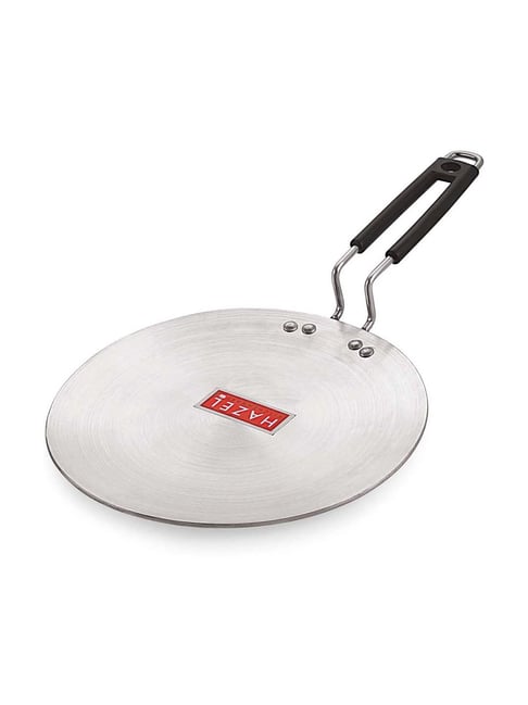HAZEL Silver Aluminium Tawa - Set of 1