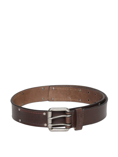 U S Polo Assn U.S. Polo Assn. Brown PU Waist Belt  for Men