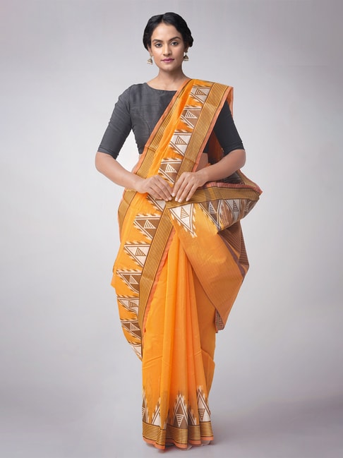 Unnati Silks Women's Pure Chettinad Silk Cotton Saree Price in India