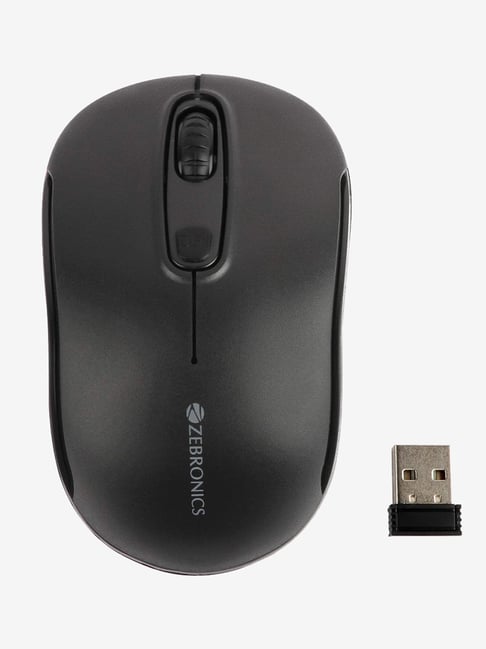 Zebronics Zeb-Dash Plus Wireless Optical Mouse (Black)