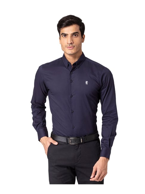 Red Tape Navy Regular Fit Shirt