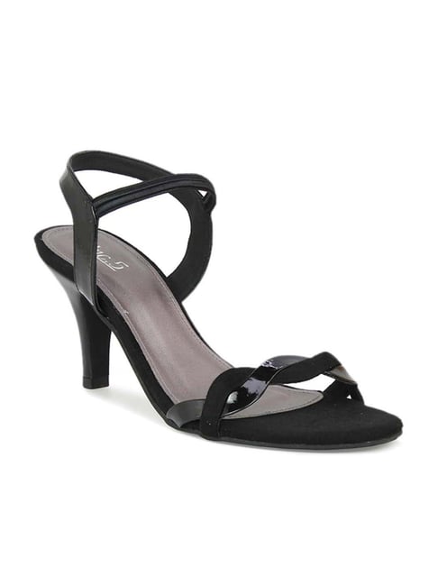 Inc 5 Inc.5 Women's Black Ankle Strap Stilettos