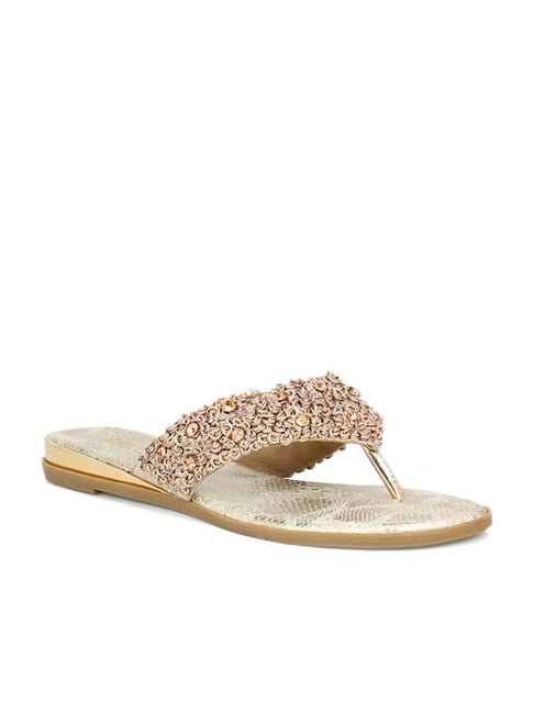 Inc.5 Women's Rose Gold Thong Sandals Price in India