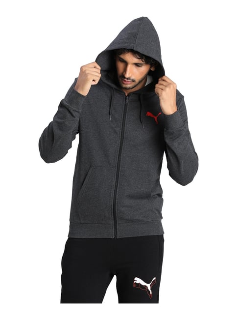 Puma charcoal grey sweatshirt best sale