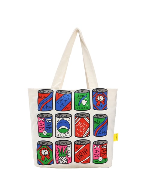 Forever 21 Multicolor Printed Medium Tote Handbag Price in India