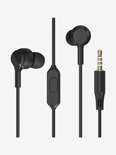 Zebronics Zeb-Bro Pro Wired In-Ear Earphone with Mic (Black)