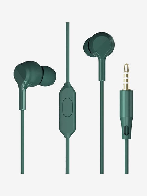 Zebronics Zeb-Bro Pro Wired In-Ear Earphone with Mic (Green)