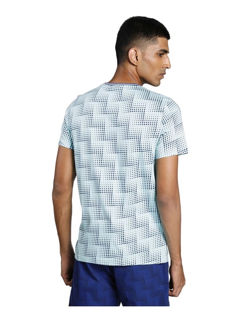 Buy Puma Light Blue Slim Fit Printed Jersey for Mens Online @ Tata CLiQ