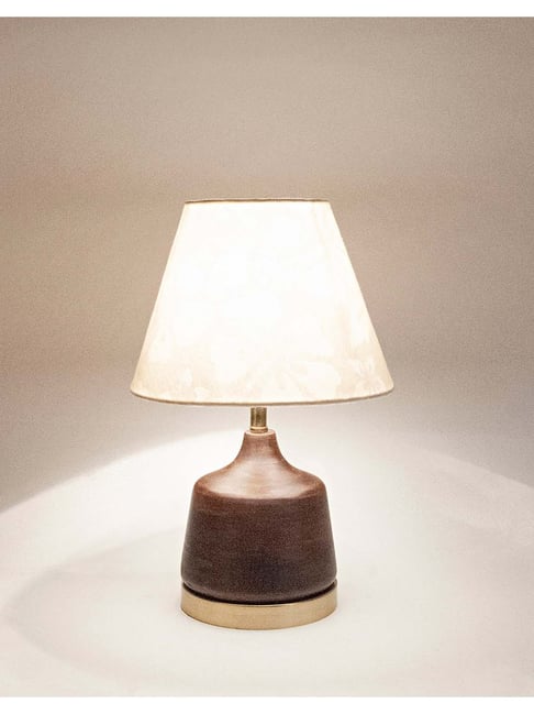 fabindia home Fabindia Heyan Brown Wood Table Lamp without Shade - Set of 1-picture-27