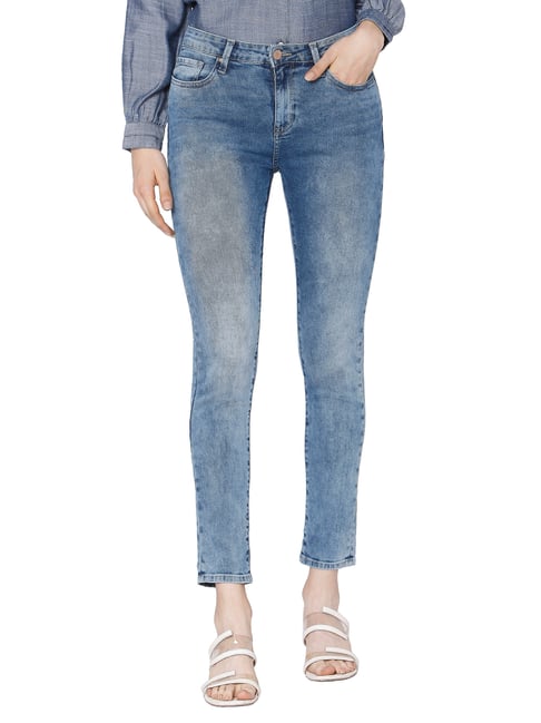 Spykar Blue Skinny Fit Low Rise Jeans