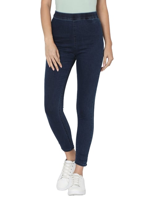 Spykar Dark Blue Skinny Fit Jeggings