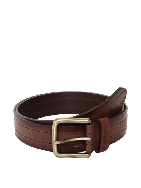 Buy Fastrack Brown Leather Waist Belt for Men Online At Best Price ...