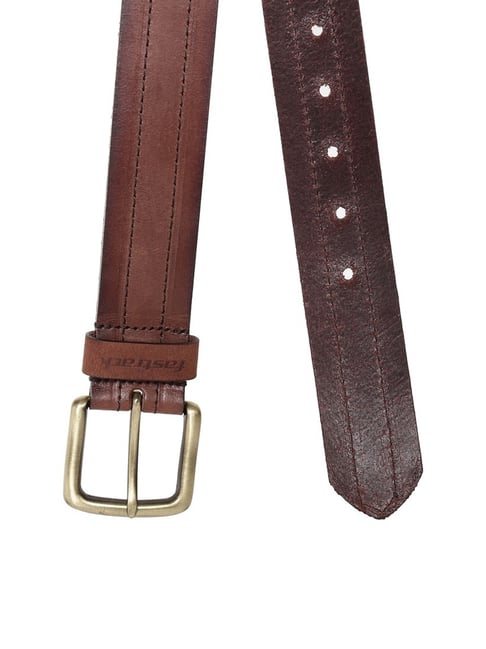 Buy Fastrack Brown Leather Waist Belt for Men Online At Best Price ...