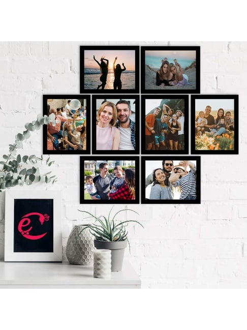 eCraftIndia Memory Wall Collage Photo Frame - Set of 8 Photo Frames for 8 Photos of 8'x10'