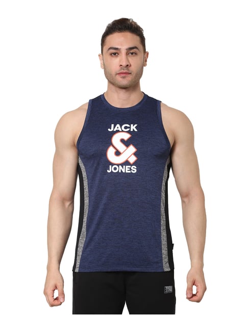 Jack & Jones Navy Printed Vest