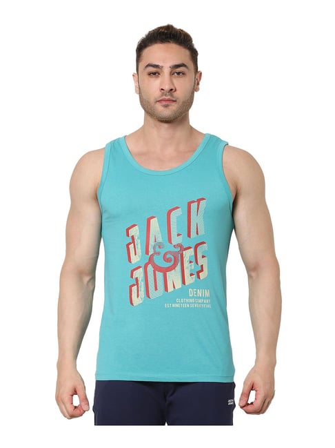 Jack & Jones Blue Printed Vest