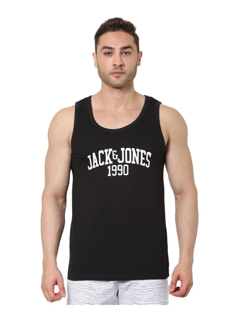 Jack & Jones Black Printed Vest-picture-41