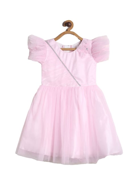 Tales & Stories Kids Pink Embellished Dress-picture-38