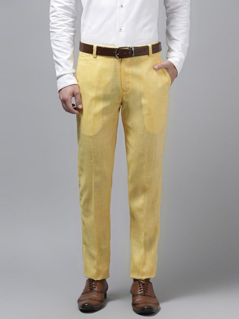 Yellow Mens Trousers - Buy Yellow Mens Trousers Online at Best Prices In  India | Flipkart.com