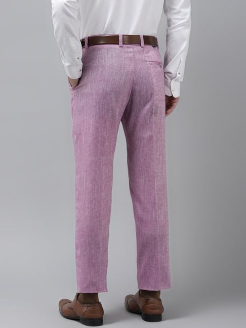 LP Trousers & Chinos, Louis Philippe Purple Trousers for Men at  Louisphilippe.com