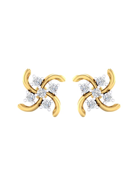 Gold Earrings - WHPS3284 | Waman Hari Pethe Sons