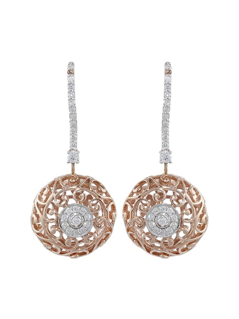 WHP Jewellers 22KT Yellow Gold & Diamond Stud Earrings For Women & Girls :  Amazon.in: Fashion