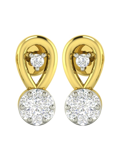 Buy Crisscross Design Diamond Earrings Online | ORRA