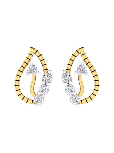 Buy Waman Hari Pethe Jewellers 18k Gold & Diamond Earrings Online At Best  Price @ Tata CLiQ