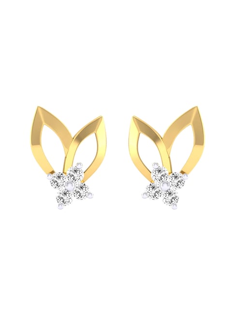 Buy Waman Hari Pethe Jewellers 18k Gold Diamond Earrings Online