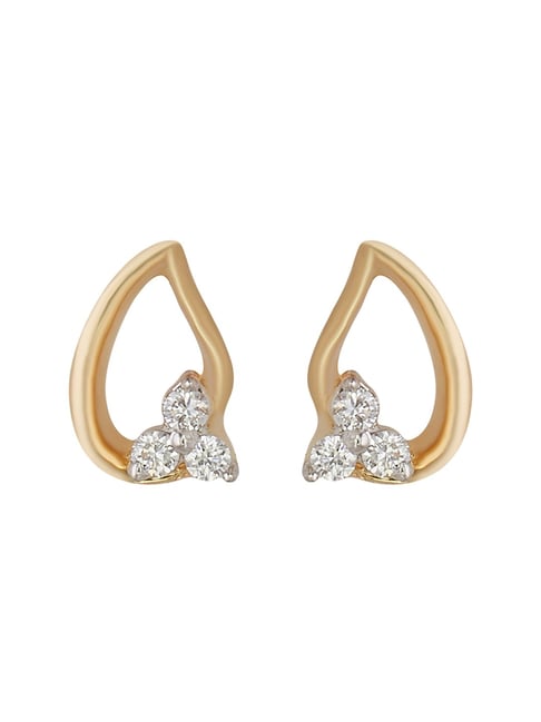 Buy Waman Hari Pethe Jewellers 18k Gold  Diamond Earrings Online At Best  Price  Tata CLiQ